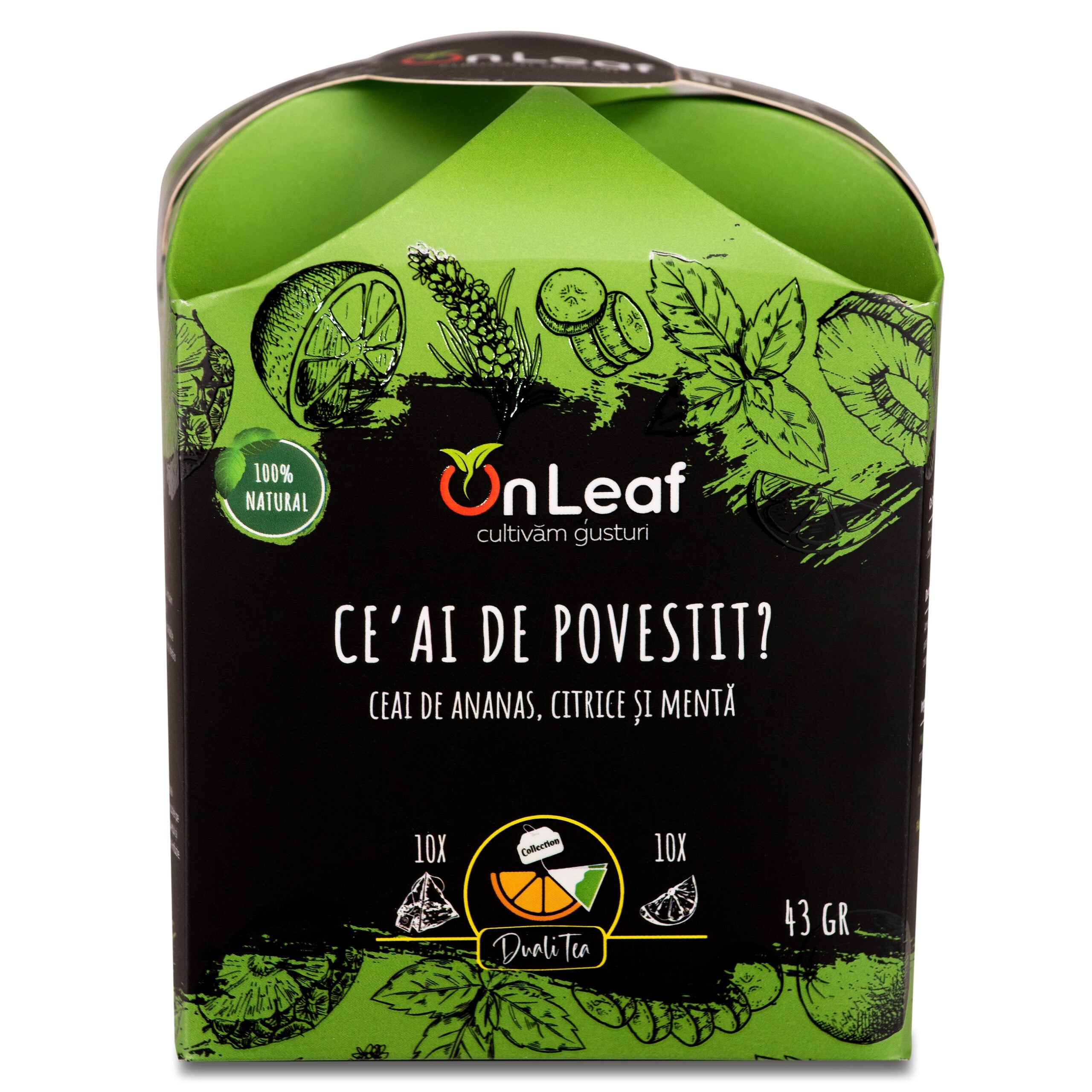 Ceai de ananas, citrice şi mentă